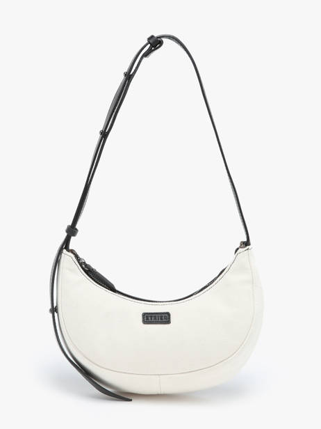 Schoudertas S Sosoomao Katoen En Leder Etrier Zwart sosoomao coton ECSC057S